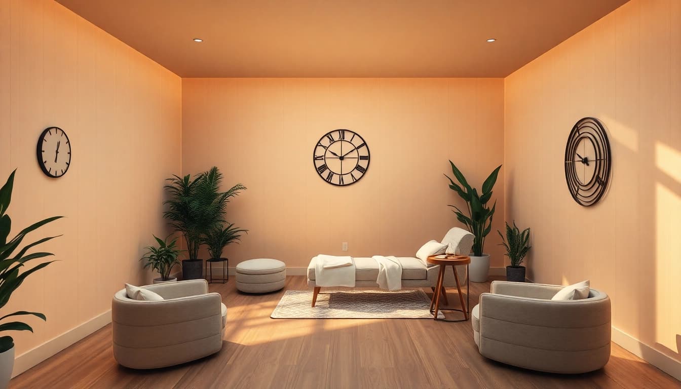 Hypnoseinstitut mit modernem, einladendem Raum zur Therapie und Selbstentdeckung.