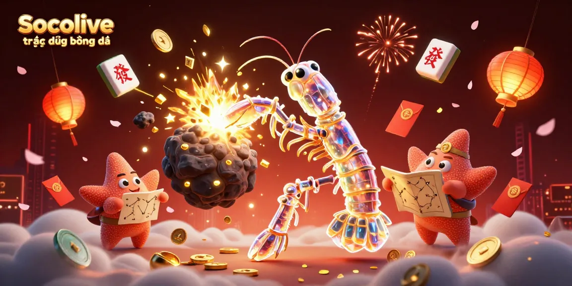 Socolive trực tiếp bóng đá offers engaging gameplay with a vibrant 3D illustration of fun elements enhancing the betting experience.