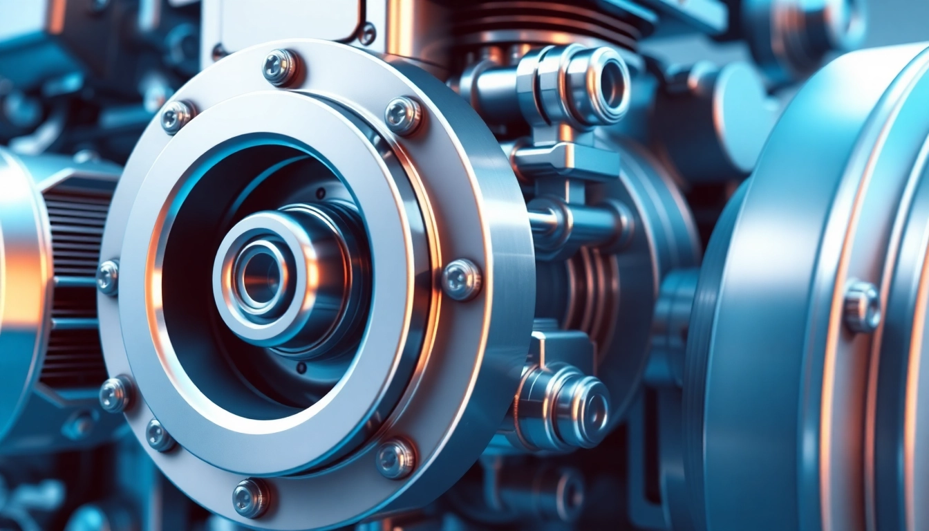 Technische Animation of a detailed mechanical engine showcasing intricate moving parts for better understanding.