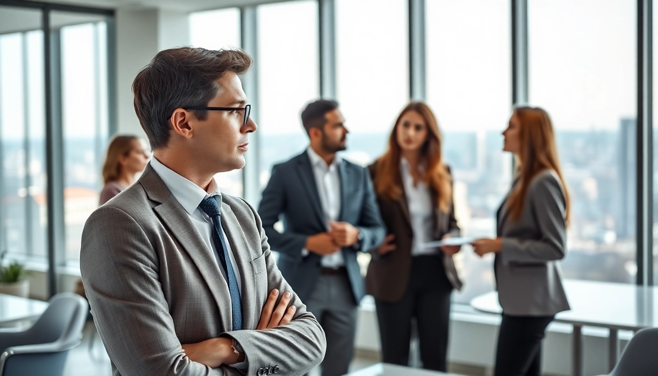 Headhunter Schweiz berät in modernem Büro. Professionelle Atmosphäre, vielfältige Kandidaten.