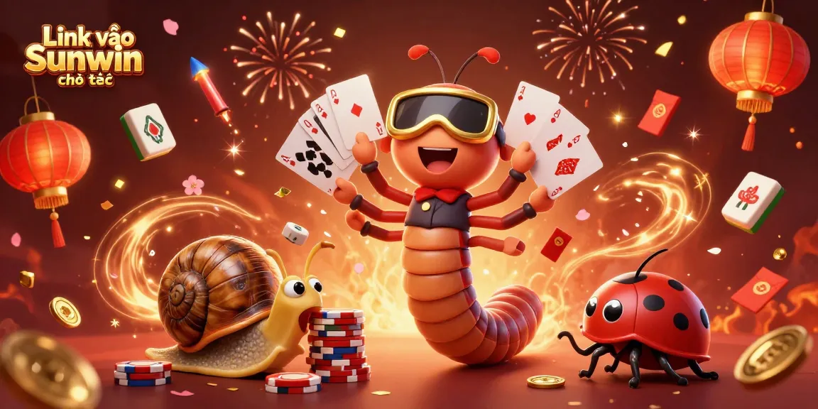 Engage with excitement and explore the thrills of Link vào Sunwin chính thức in this vibrant 3D casino scene.