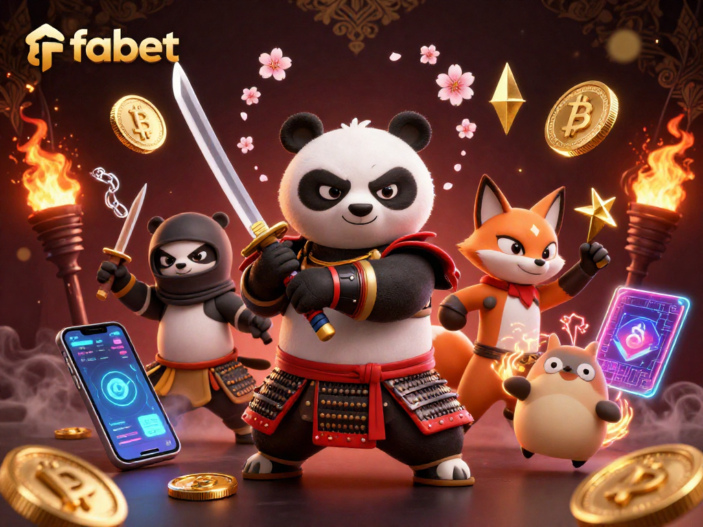 Engage in thrilling gaming at fabet with vibrant 3D characters showcasing the dynamism of online casino action.