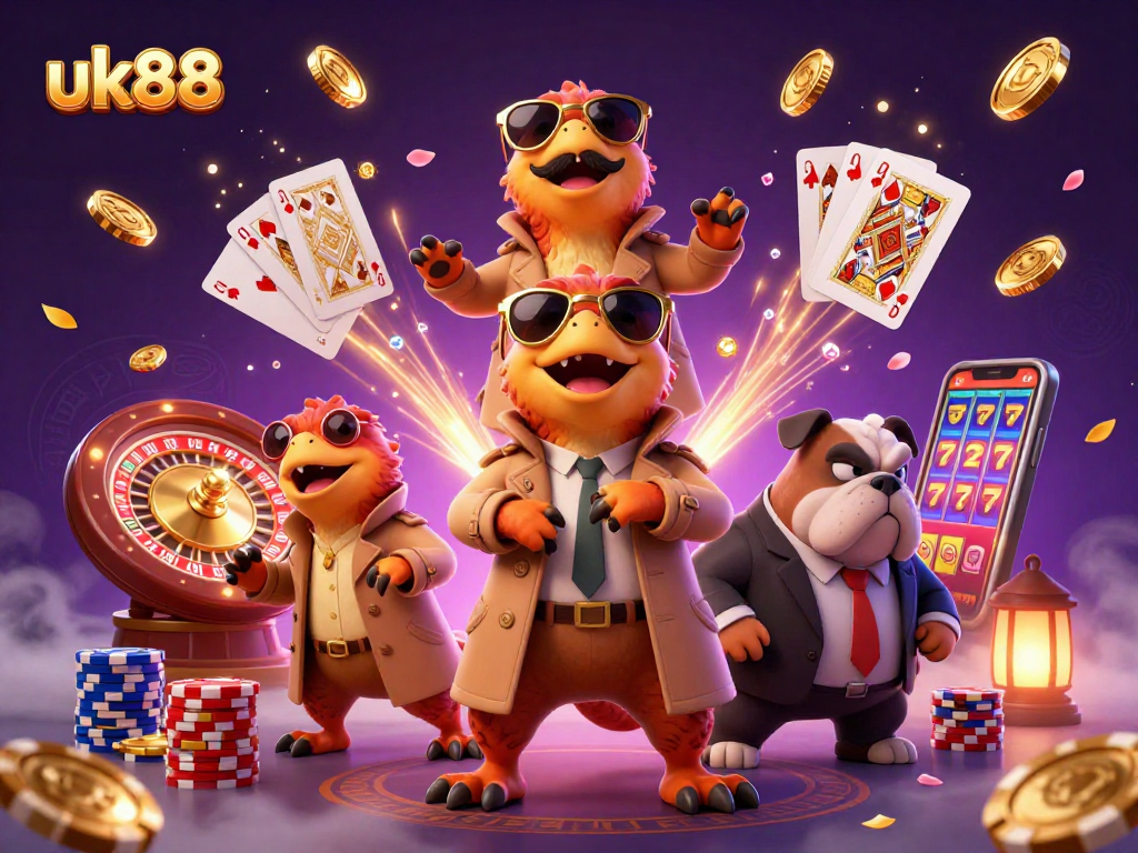 Experience the thrill of uk88 casino with raptors in a trench coat as they sneak into the VIP lounge.