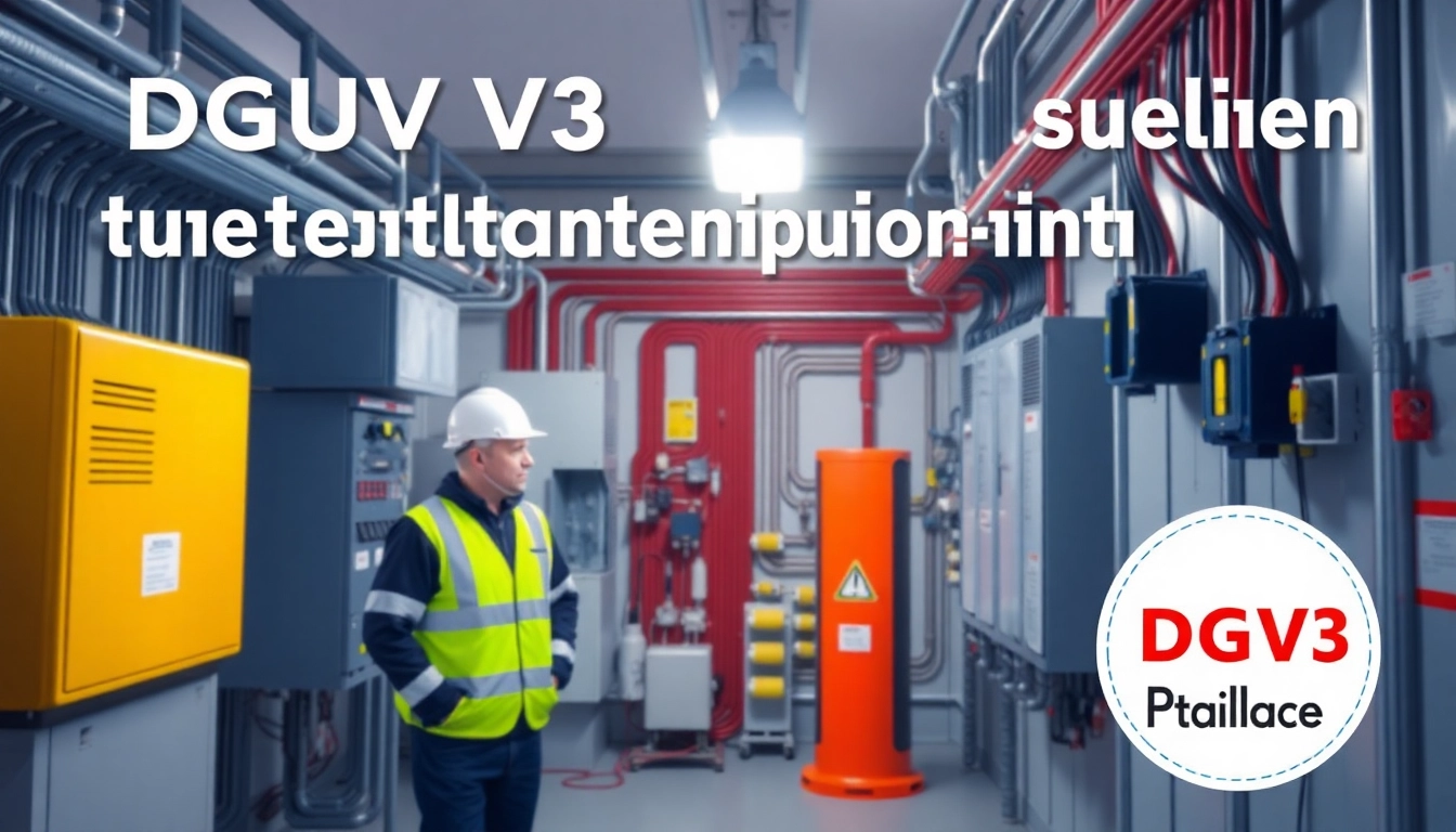 Inspecting electric devices for safety standards in the DGUV V3 Prüfung process to ensure workplace safety.