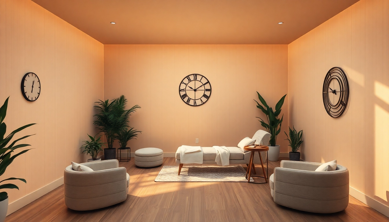 Hypnoseinstitut mit modernem, einladendem Raum zur Therapie und Selbstentdeckung.