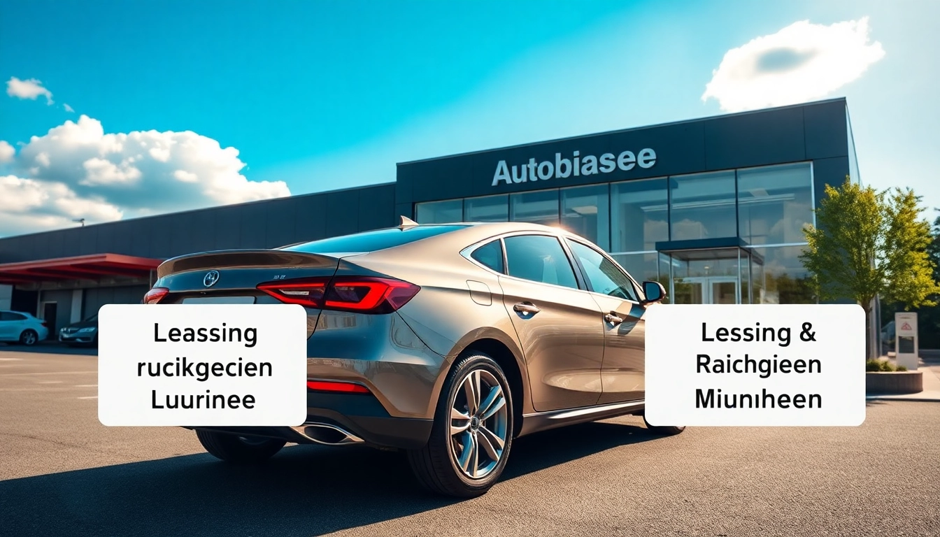 Professionelles Leasing Rückgabe Check München am strahlend sauberen Fahrzeug vor Autohaus.