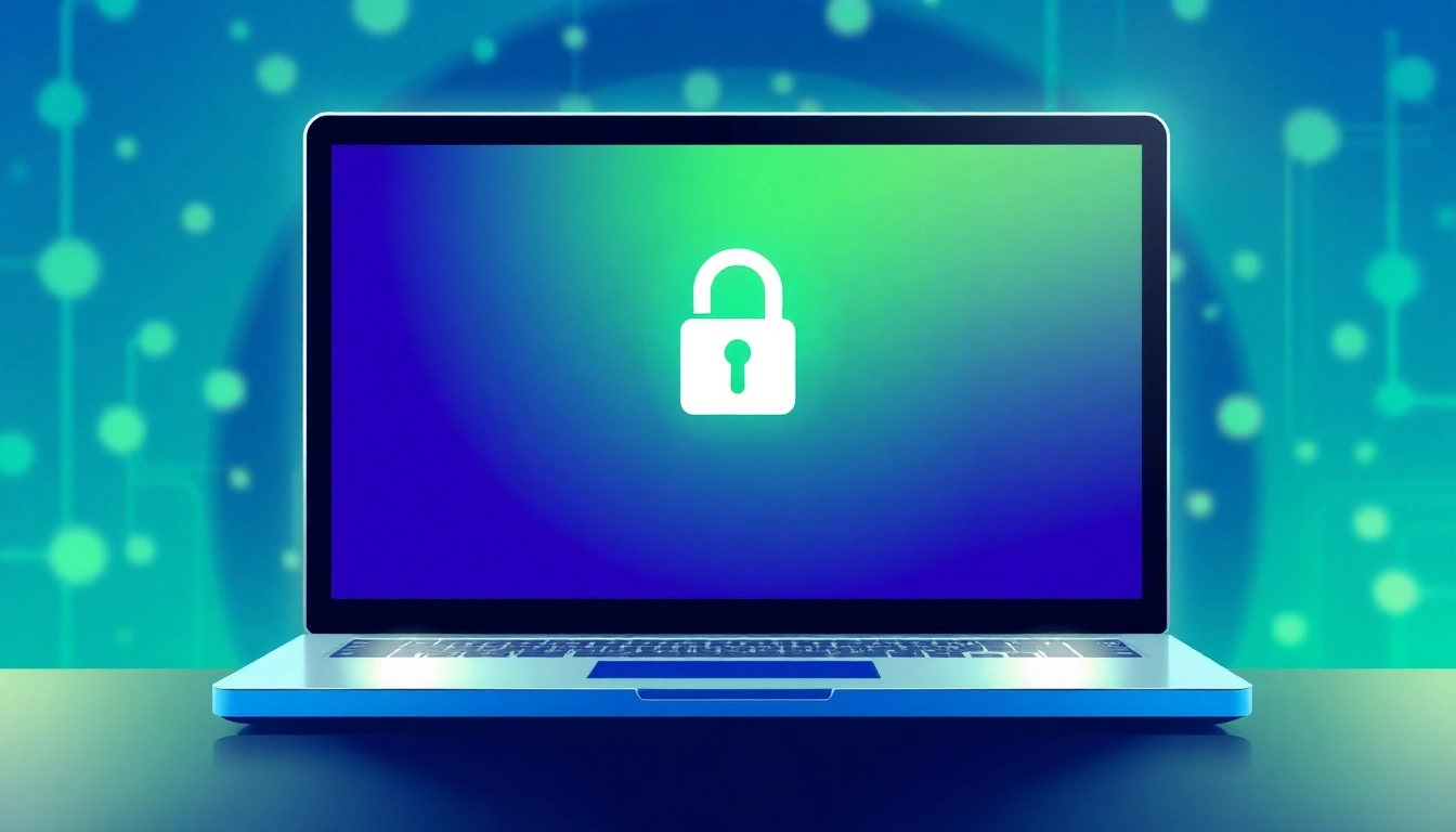 Windows 11 Pro Lizenzkey kaufen - Digitaler Schlüssel und Laptop in moderner Illustration zeigen